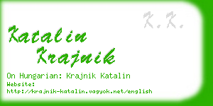 katalin krajnik business card